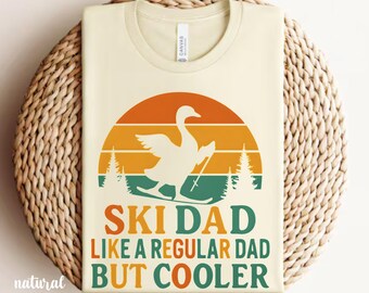 Dad Ski T-Shirt, Father's Day Gift, Goose Dad Ski Shirt, Funny Dad Gift, Dad Birthday Tshirt, Funny Dad Shirt, Like a Regular Dad But Cooler