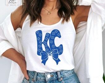 Kansas City Baseball Tank Top, Kansas City Baseball Women's Tank, KC Baseball T-shirt, baseball shirt, Kansas City Baseball Gift, Gift Women