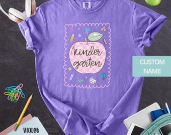 Kindergarten Team Shirts, Kindergarten Crew, Hello Kindergarten, Kindergarten Teacher Tee, Kindergarten tshirt, Teacher Back to school Shirt