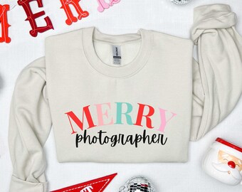 Photographer Shirt, Merry Photographer T Shirt for Photographer Gift, Christmas Photographer shirt for Women, Funny Photog Christmas Tee