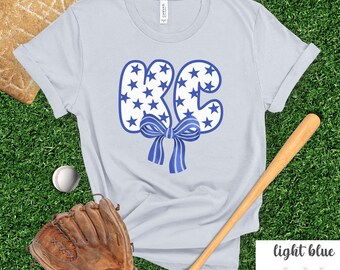 Kansas City Baseball T-shirt, Kansas City baseball Social Club shirt, Kansas City Shirt, Royal Blue White Baseball Tee, KC Baseball T-shirt