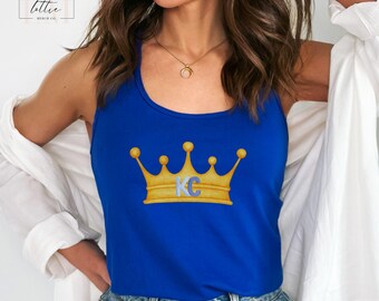 Kansas City Baseball Tank Top, Kansas City Baseball Women's Tank, KC Baseball T-shirt, baseball shirt, Kansas City Baseball Gift, Gift Women