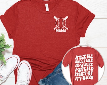 Honkbalshirts | Honkballiefhebber | Sports Mom-T-shirt | Gepersonaliseerde honkbal-T-shirts | Baseballtanktops | Honkbalcadeaus | Sportshirt moeder