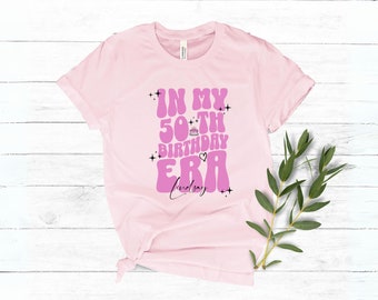 In My Birthday Era Shirt, 6th Birthday Shirt, Custom Name 10th Birthday Party Sweatshirt, Trendy Birthday Girl, Personalized Birthday Shirt