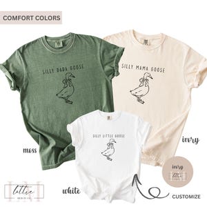 Comfort Colors Silly Goose Shirt, One Silly Goose Birthday, Matching Family Goose Shirt, Silly Custom Goose Mom Dad Tshirt, Goose Party Tees