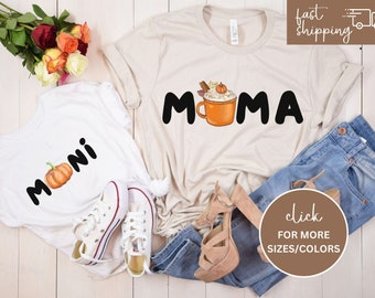 Mama Little Pumpkin Sweatshirt, Fall Shirt, Mommy and Me, Mom Baby Outfit, Matching Family, Baby Shower Gift, Mama Mini Shirts Hoodie Tee