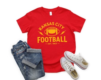 Youth Kansas City Sweatshirt, Kansas City Sweatshirt for Girls, Kansas City Football Shirt, Kids Kansas City Shirt, Kansas City Kids T-Shirt