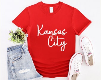 KC T-shirt, Kansas City Kingdom, Kansas City Football T-shirt, Red Gold Kingdom Shirt, Vintage Kansas City, KC Football Shirt, KC Baseball