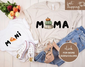 Mama Little Pumpkin Sweatshirt, Fall Shirt, Mommy and Me, Mom Baby Outfit, Matching Family, Baby Shower Gift, Mama Mini Shirts Hoodie Tee