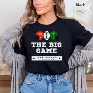 Kansas City vs Philly Football Championship, Big Game in NOLA T-shirt, KC Football Fan, Philly Football Fan, Gift for him Sweatshirt for her