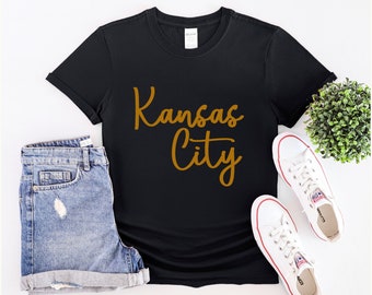 KC T-shirt, Kansas City Kingdom, Kansas City Football T-shirt, Red Gold Kingdom Shirt, Vintage Kansas City, KC Football Shirt, KC Baseball