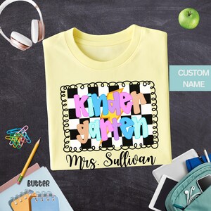 Kindergarten Team Shirts, Kindergarten Crew, Hello Kindergarten, Kindergarten Teacher Tee, Kindergarten tshirt, Teacher Back to school Shirt