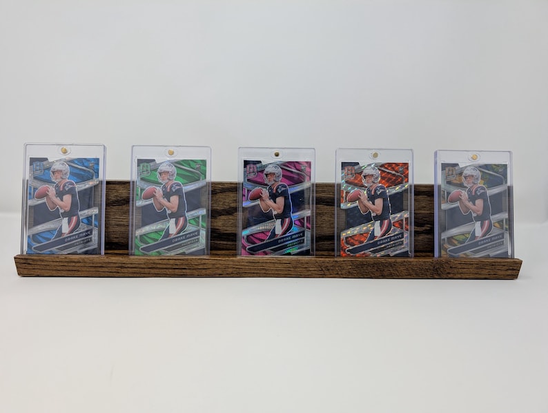 2 in 1 Wooden Trading Card Display Shelf/Stand image 7