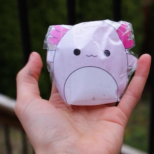Cute axolotl paper squishy from squishmellow.