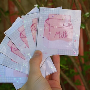 leuke cartoon milk the glitter bladwijzer