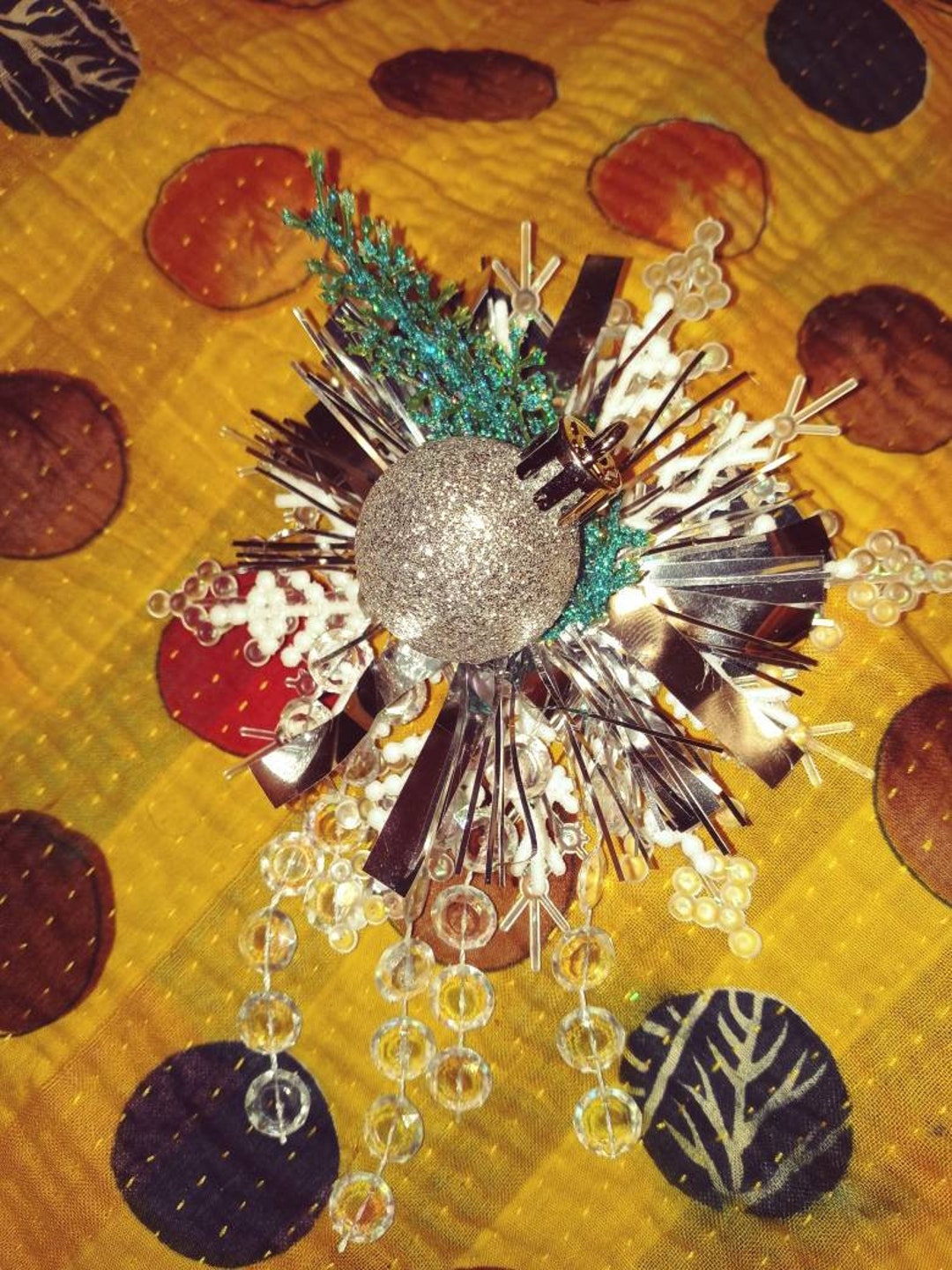 Snowflake Hair Fascinator Hair Accessories Clips Winter Etsy