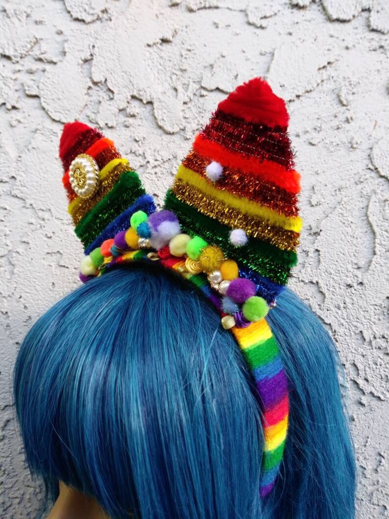 Pipe Cleaner Cat Ears Headband Unique Cat Ears Etsy