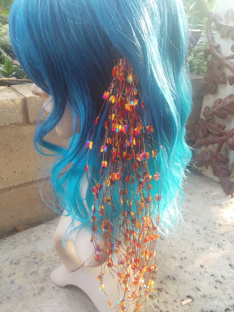 Art Yarn Falls Yarn Falls Yarn Extensions Hair Falls Etsy