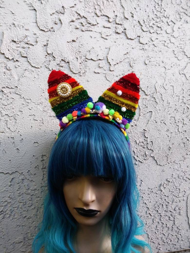 Pipe Cleaner Cat Ears Headband Unique Cat Ears Etsy