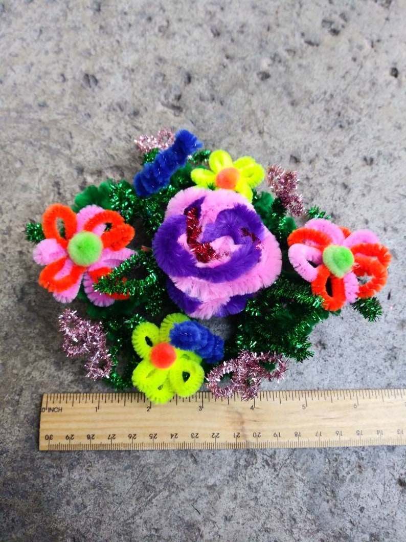 Flower Fascinator Clip Floral Pipe Cleaner Fascinator