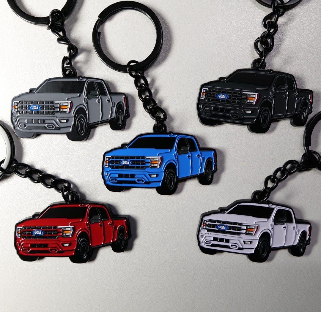 F100 Key Tag Ford F-150 Metal Keychain – Premium Molded Key Tag for F150 Owners - Etsy
