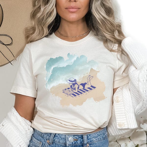 Beach reader summer shirt vacation bookish shirt bookstagram reading shirt bookish shirt gulf of mexico reading nook love reading book lover