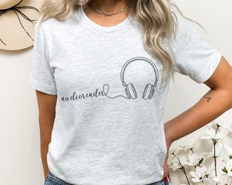 Camiseta para amantes de audiolivros: Camiseta aconchegante para leitores literários