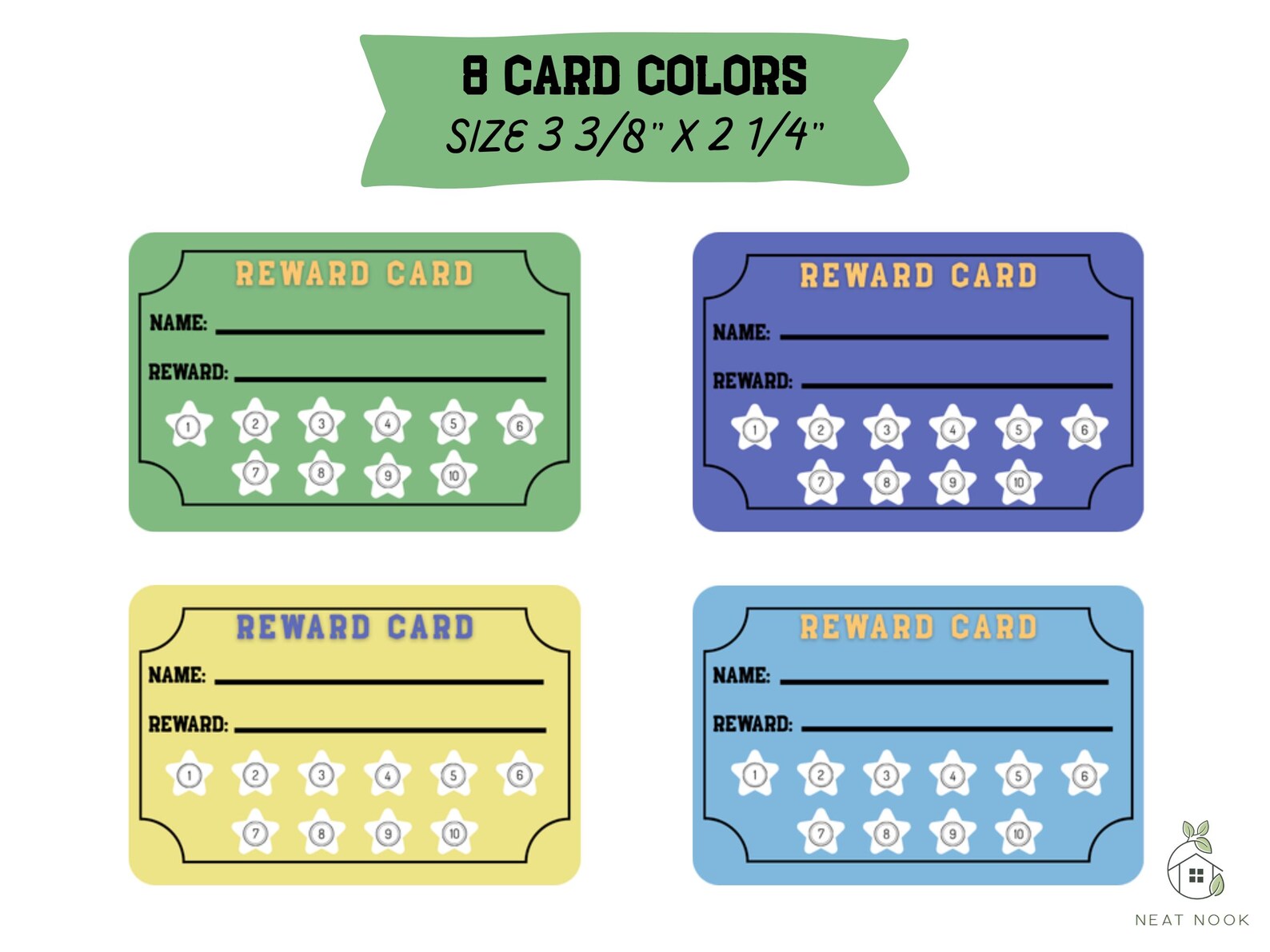 Printable Punch Cards | Incentive Reward for Students | Back to School ...