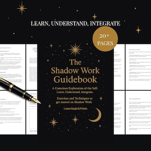 The Shadow Work Guidebook | Shadow Self Healing Journal | Spiritual Inner Work PDF | LunaMagickPrints Shadow Workbook