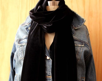 Foulard Vintage Noir Brodé 100% Soie Pearce Fionda - Neuf Avec étiquettes, Créateur, Léger Et élégant