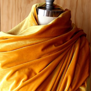 Mustard Yellow color velvet/shawl/ Autumn shawl/ long velvet shawl/ both sides velvet