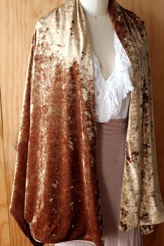 crushed velvet shawl
