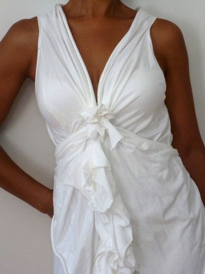 Purple cotton lycra dress with one shoulderlayered dressDesigned by Cheryl Johnston