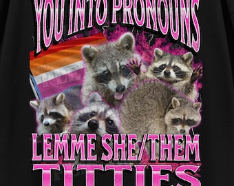 Camiseta con meme de mapache divertido, camiseta pirata, camiseta lesbiana, camiseta ofensiva, camiseta inapropiada, camiseta LGBT gay