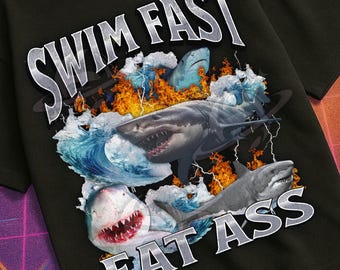 Camiseta pirata con meme de tiburón desquiciado, divertida, con gráficos ofensivos, broma inapropiada, regalo divertido de meme maldito.