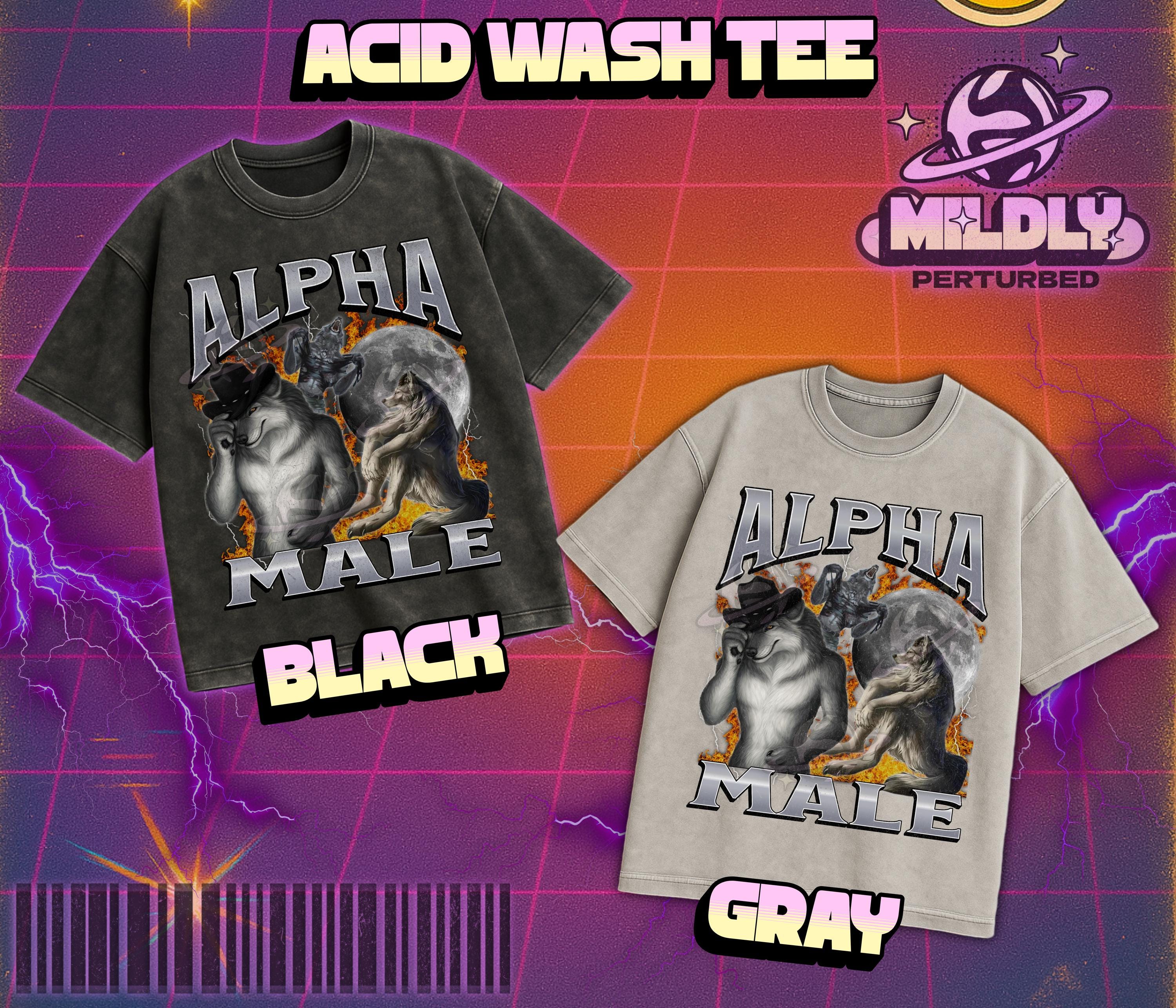 Alpha Male Funny Werewolf Meme Bootleg Graphic T Shirt, Unhinged Shirt ...