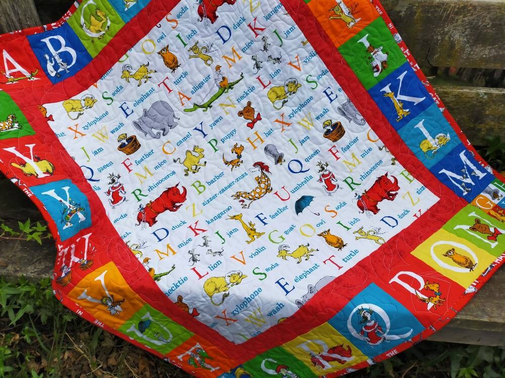 Dr seuss baby blanket hot sale