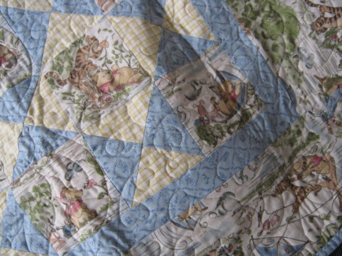 Classic Winnie the Pooh Baby Quilt Etsy