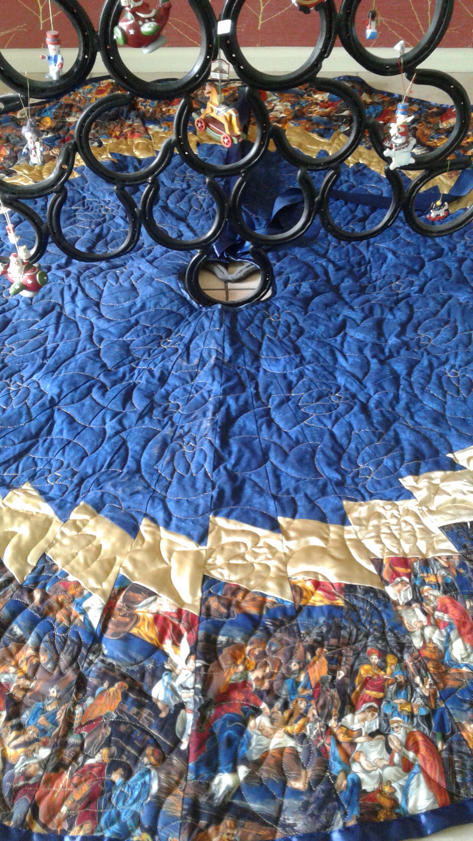 72 nativity christmas tree skirt quilted tree skirt  etsy