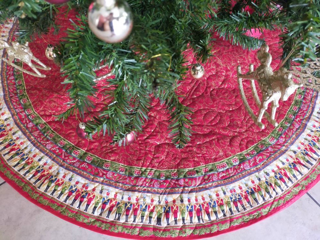 Nutcracker Christmas Tree Skirt Quilted Tree Skirt Etsy