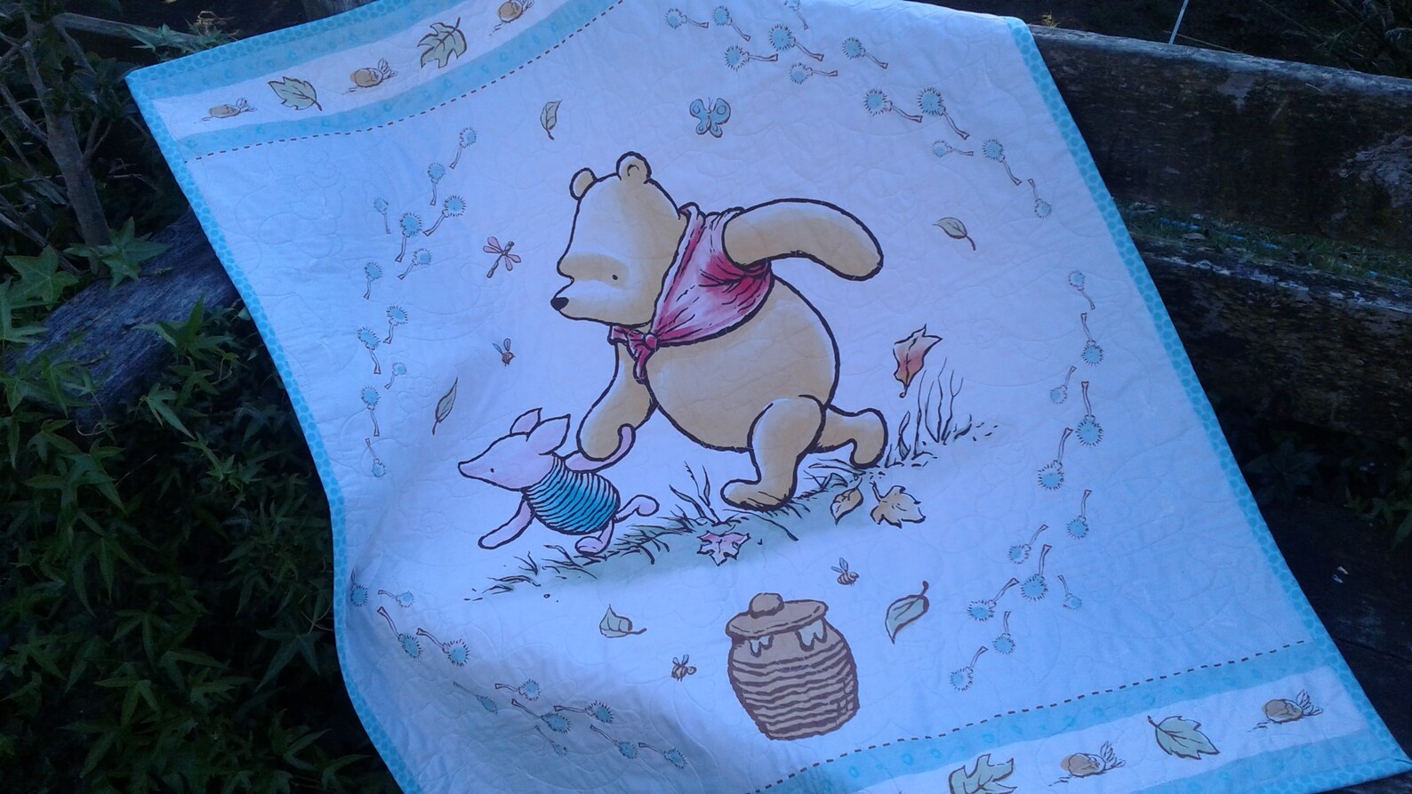 Baby Boy Quilt Classic Winnie The Pooh Crib Bedding Etsy