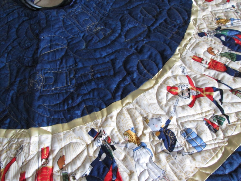 Nutcracker Charm Christmas Quilted Tree Skirt NCU0PTT1791 main image 1