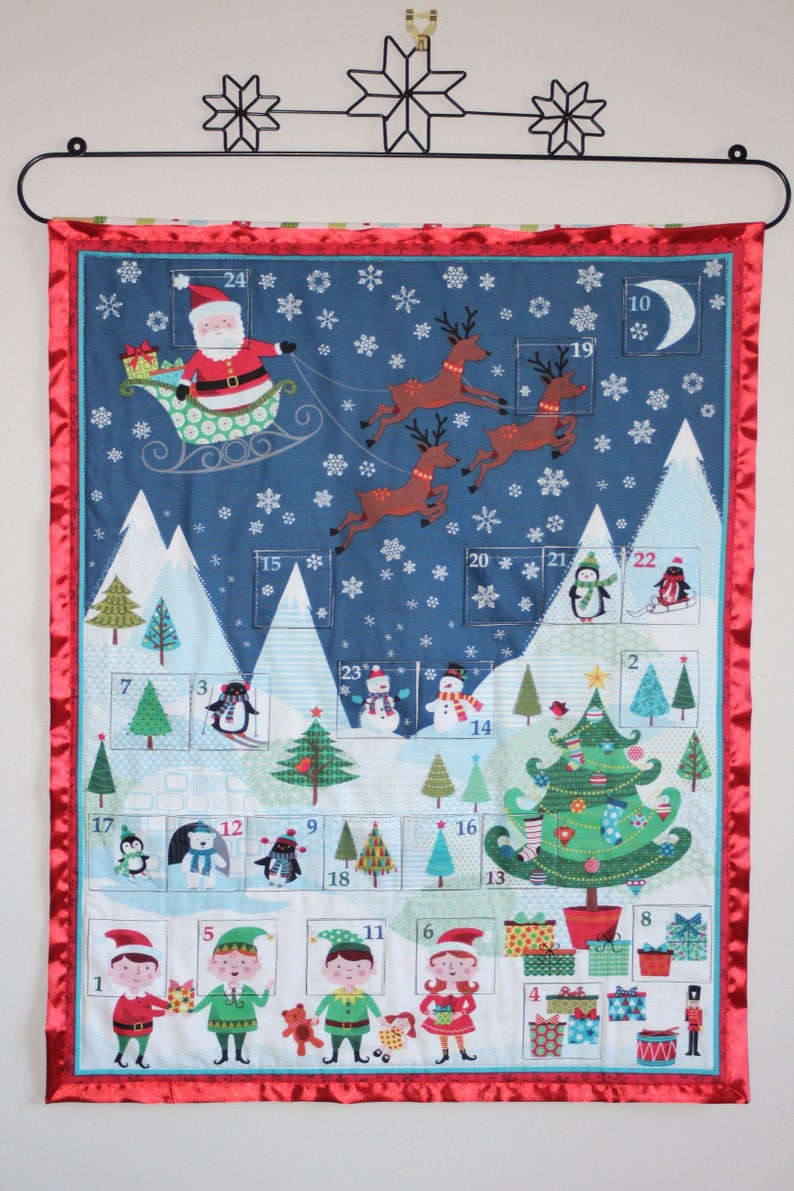 Advent Calendar Frosty Christmas Personalized Christmas Etsy