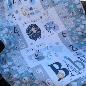 Baby Boy Quilt, Farm quilt, Personalised and Bedding set options available