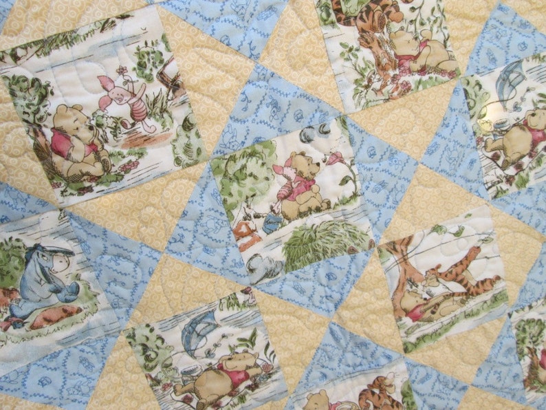 Classic Winnie the Pooh Baby Quilt Etsy
