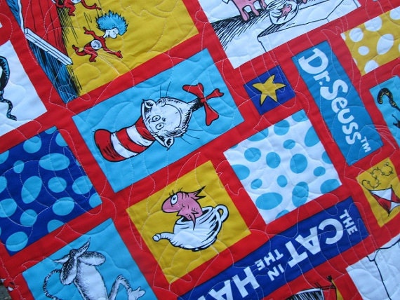 Cat in the hat baby clearance bedding