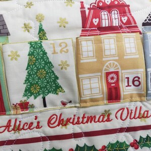 Advent Calendar for Kids or Adults, Personalized options, hanging sleeve and pockets image 2