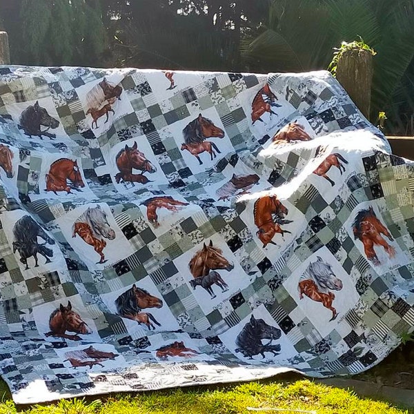Horse Quilt Etsy
