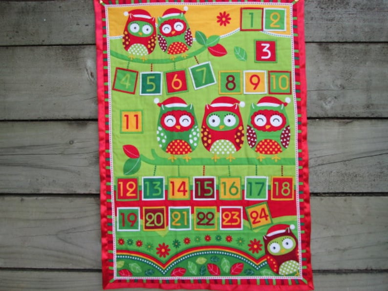 Advent Calendar Owl Christmas Wallhanging Holiday Decor Etsy Advent Calendar Owl Christmas Wallhanging Holiday Decor Etsy