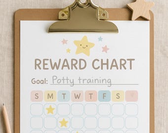 Printable Behavior Chart for Kids: Positive Reinforcement Reward ...